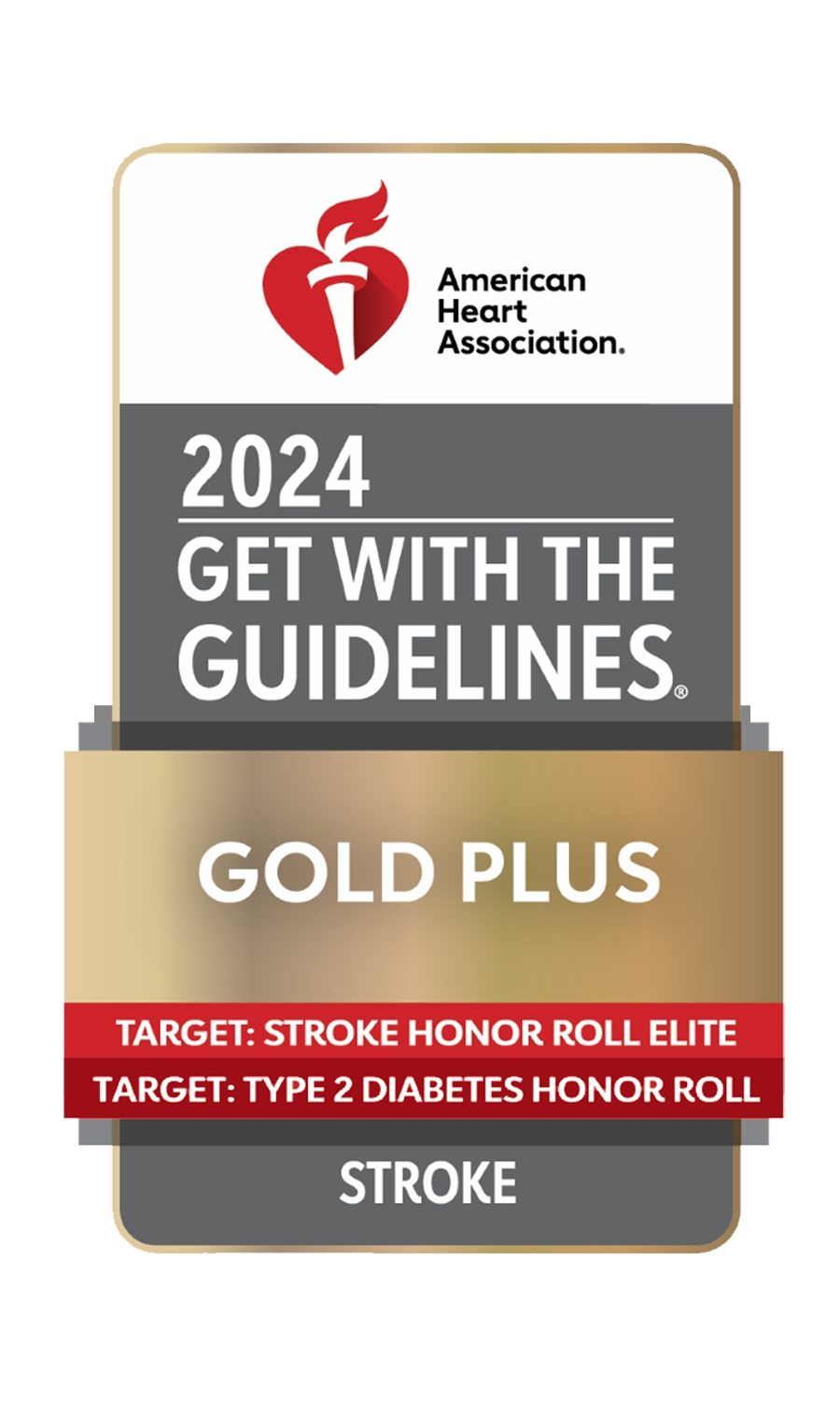 American Heart Association 2024 Gold Plus Award